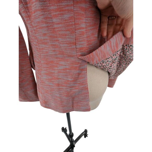 Cartonnier Women's Orange and Light Blue Printed Blazer Size Small - Picture 7 of 15